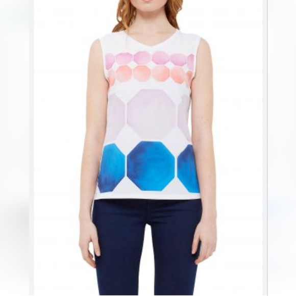 Ted Baker London Canndy Marina Mosaic Vest Top - Picture 8 of 8